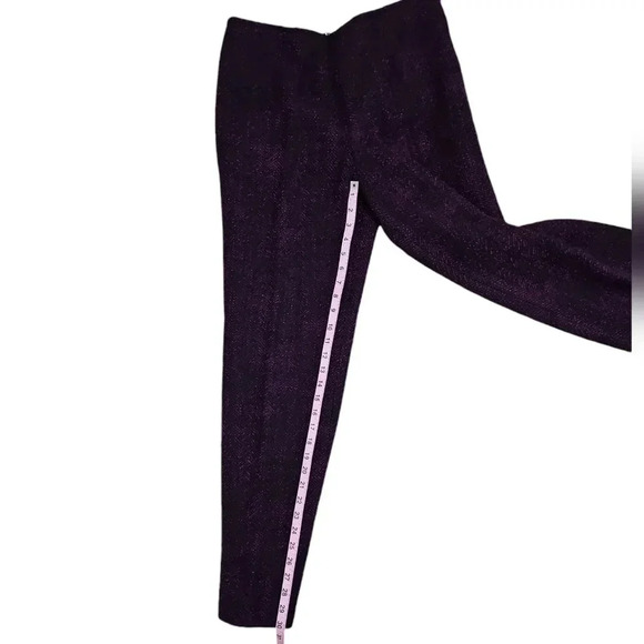 Carlisle Wool Blazer Pants Set Size 10 Purple Embroidered Asian Vintage Office - Picture 9 of 11